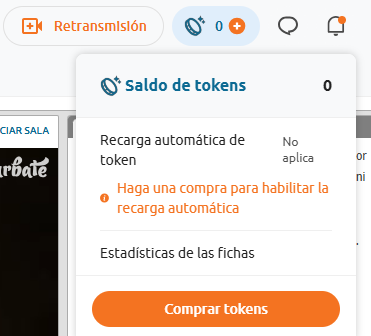 cómo comprar tokens en Chaturbate