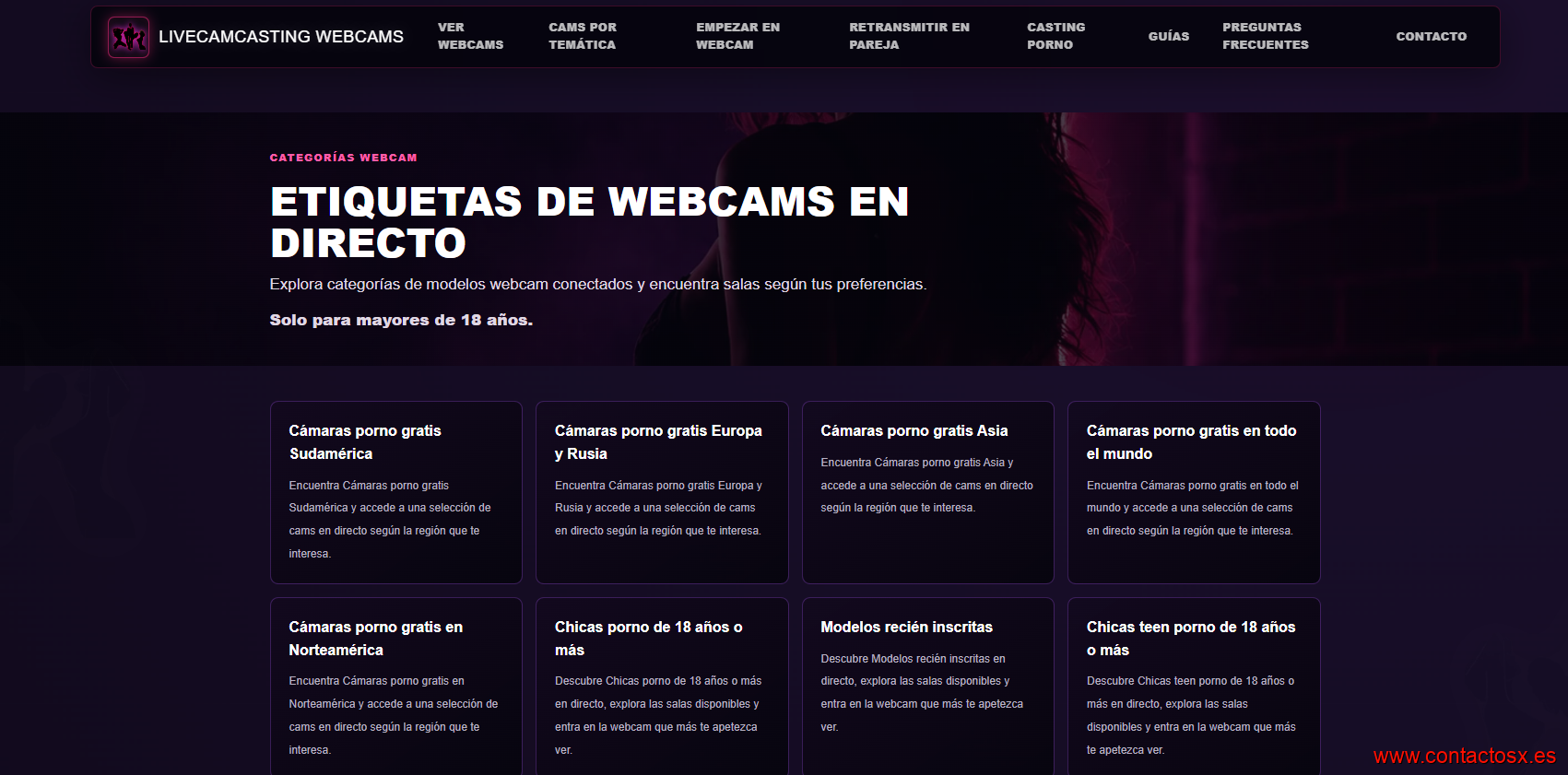 nuevo sitio de chicas webcam